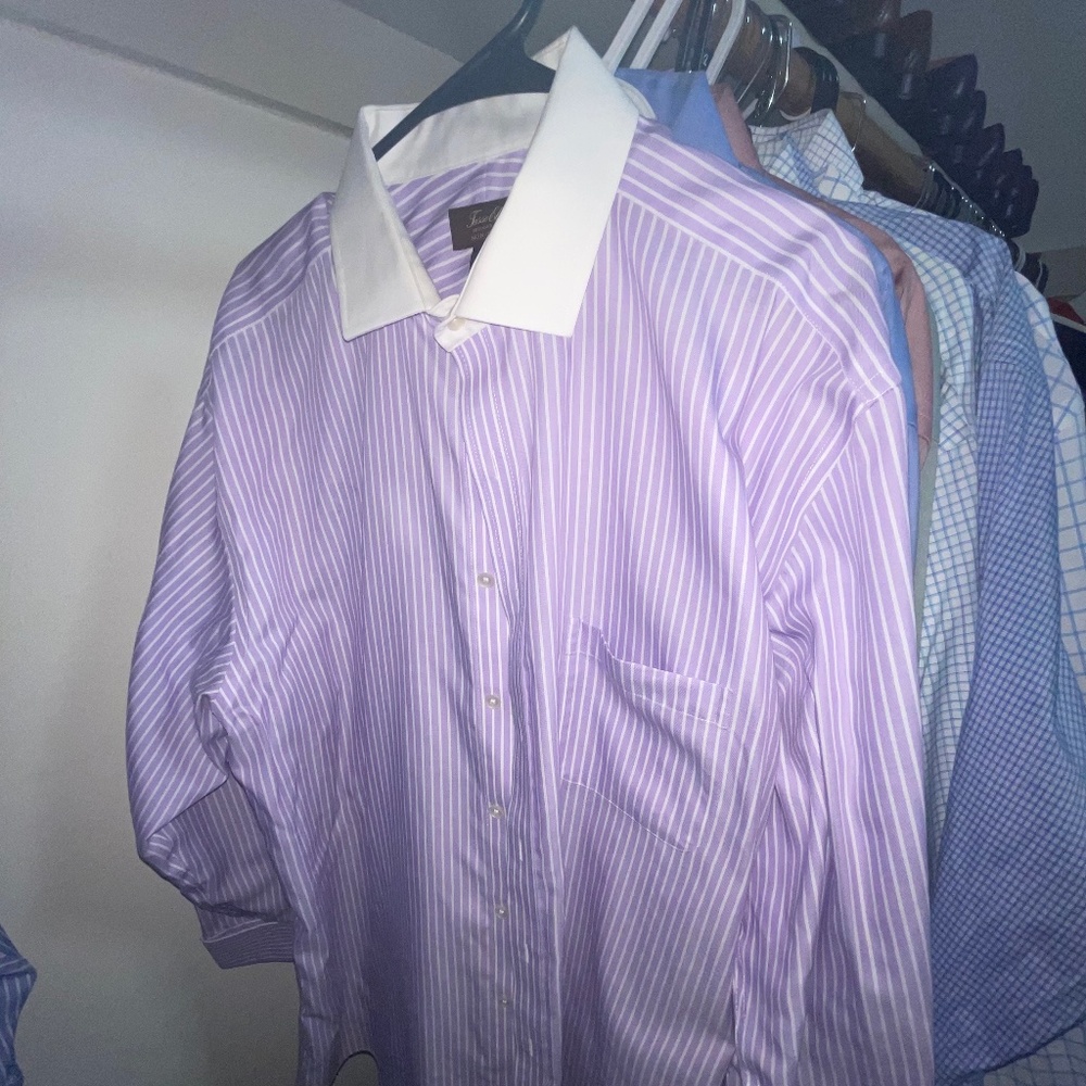 TASSO ELBA Reg Fit French Cuff Dress Shirts Lot of 5